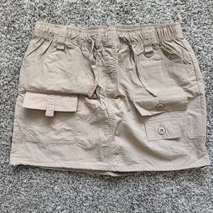 Love Tree Beige Mini Skirt
